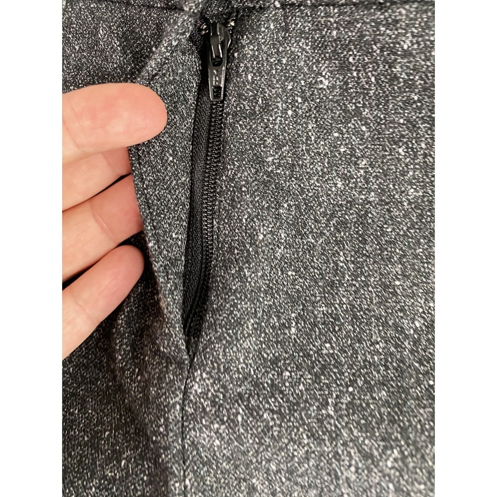 White House Black Market Knit Dress Pants 2 Gray Wide Leg Office Work Business - Picture 6 of 11